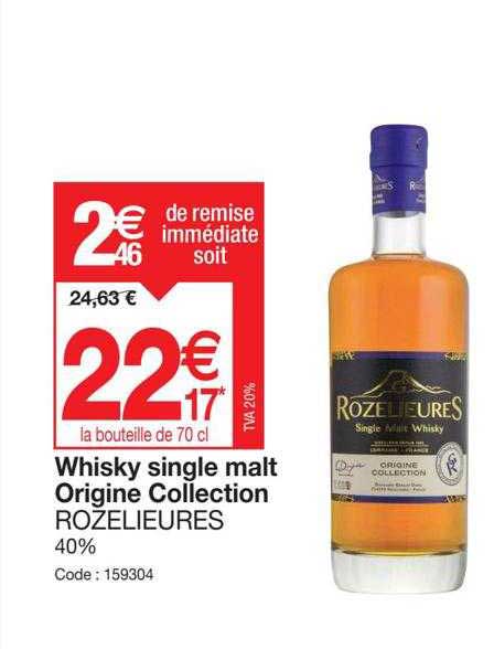 whisky single malt origine collection rozelieures