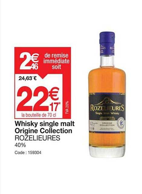 whisky single malt origine collection rozelieures