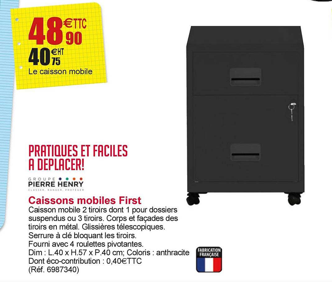 caissons mobiles first pierre henry