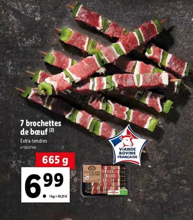 7 Brochettes De Bœuf
