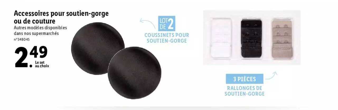 accessoires pour soutien-gorge ou de couture