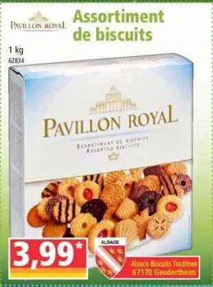 assortiment de biscuits pavillon royal
