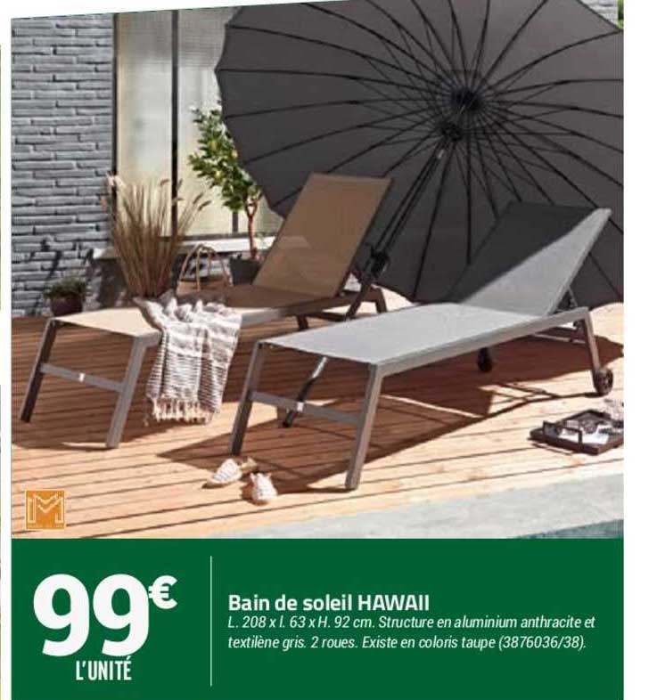 bain de soleil hawaii