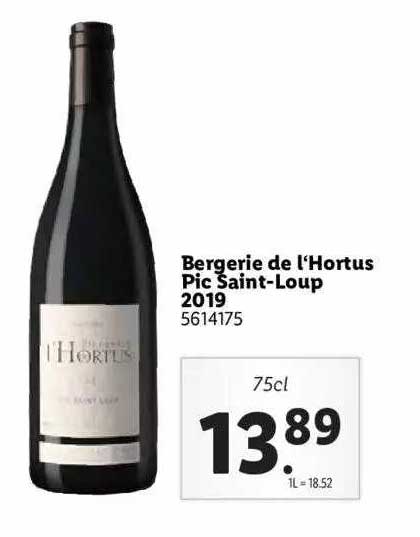 bergerie de l'hortus pic saint-loup 2019