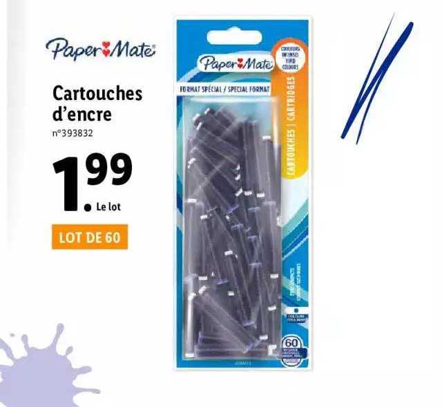 cartouches d'encre paper mate