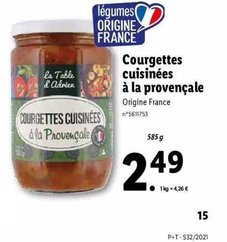 courgettes cuisinées à la provençale la table d'adrien