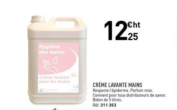 crème lavante mains