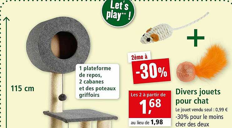 divers jouets pour chat