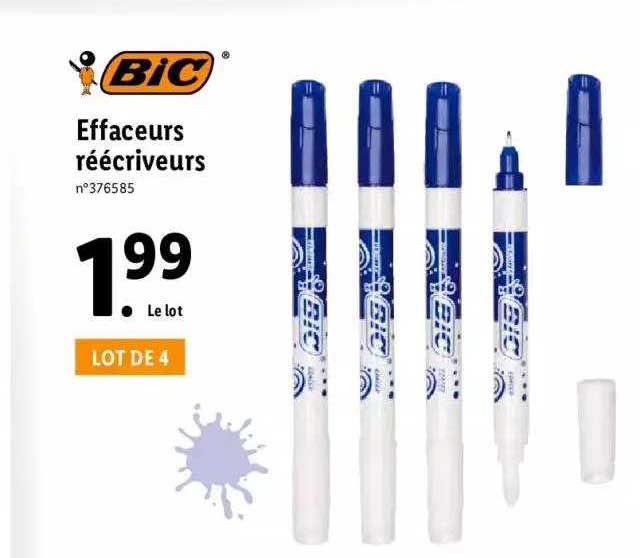 Effaceurs Réécriveurs Bic