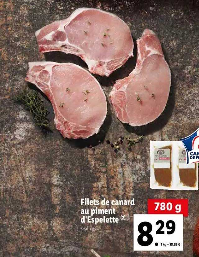 filets de canard au piment d'espelette