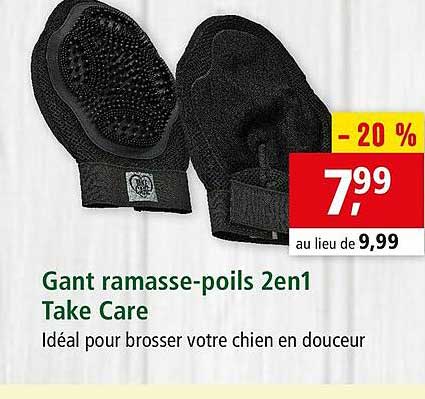 gant ramasse-poils 2 en 1 take care