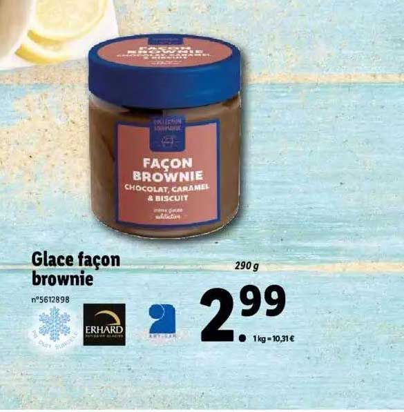 glace façon brownie