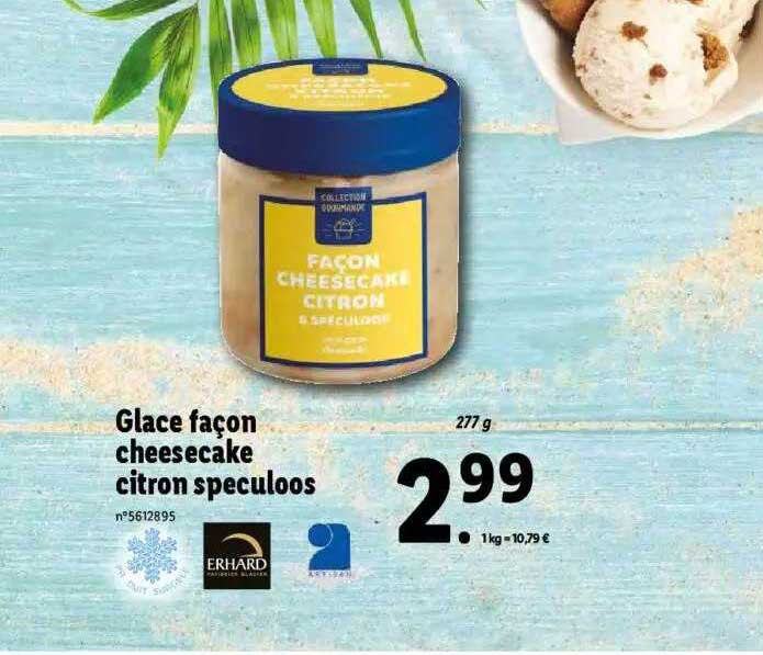 glace façon cheesecake citron specloos