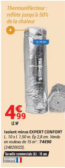 isolant mince expert confort