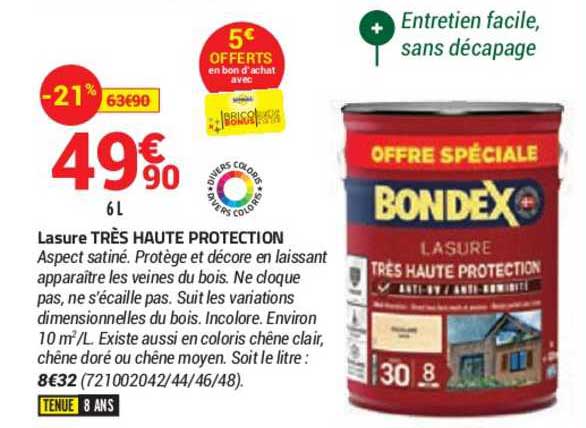 lasure très haute protection bondex