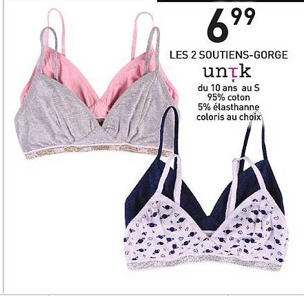 les 2 soutiens-gorge unik
