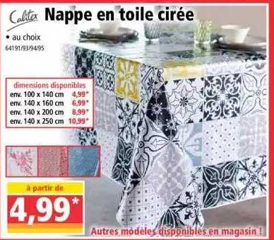 Nappe En Toile Cirée Calitex