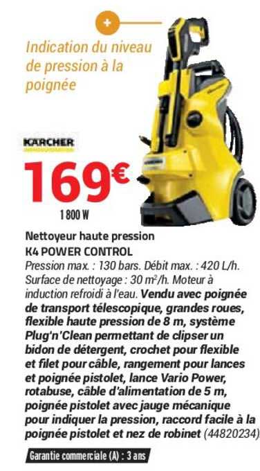 nettoyeur haute pression k4 power control kärcher