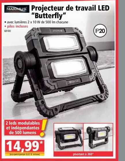 Projecteur De Travail Led "butterfly" Maximus