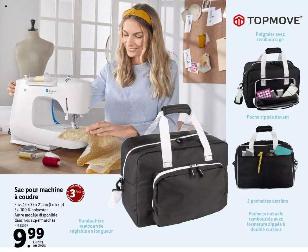 sac pour machine à coudre