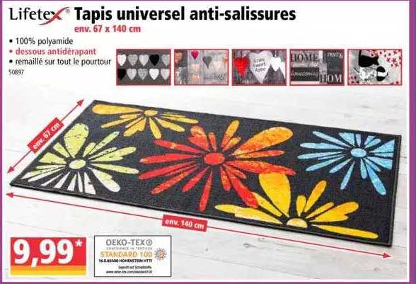 tapis universel anti-salissures lifetex
