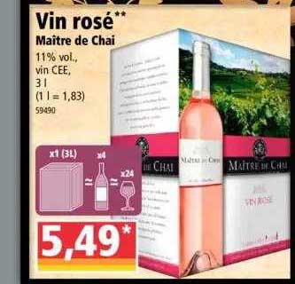 vin rosé maître de chai