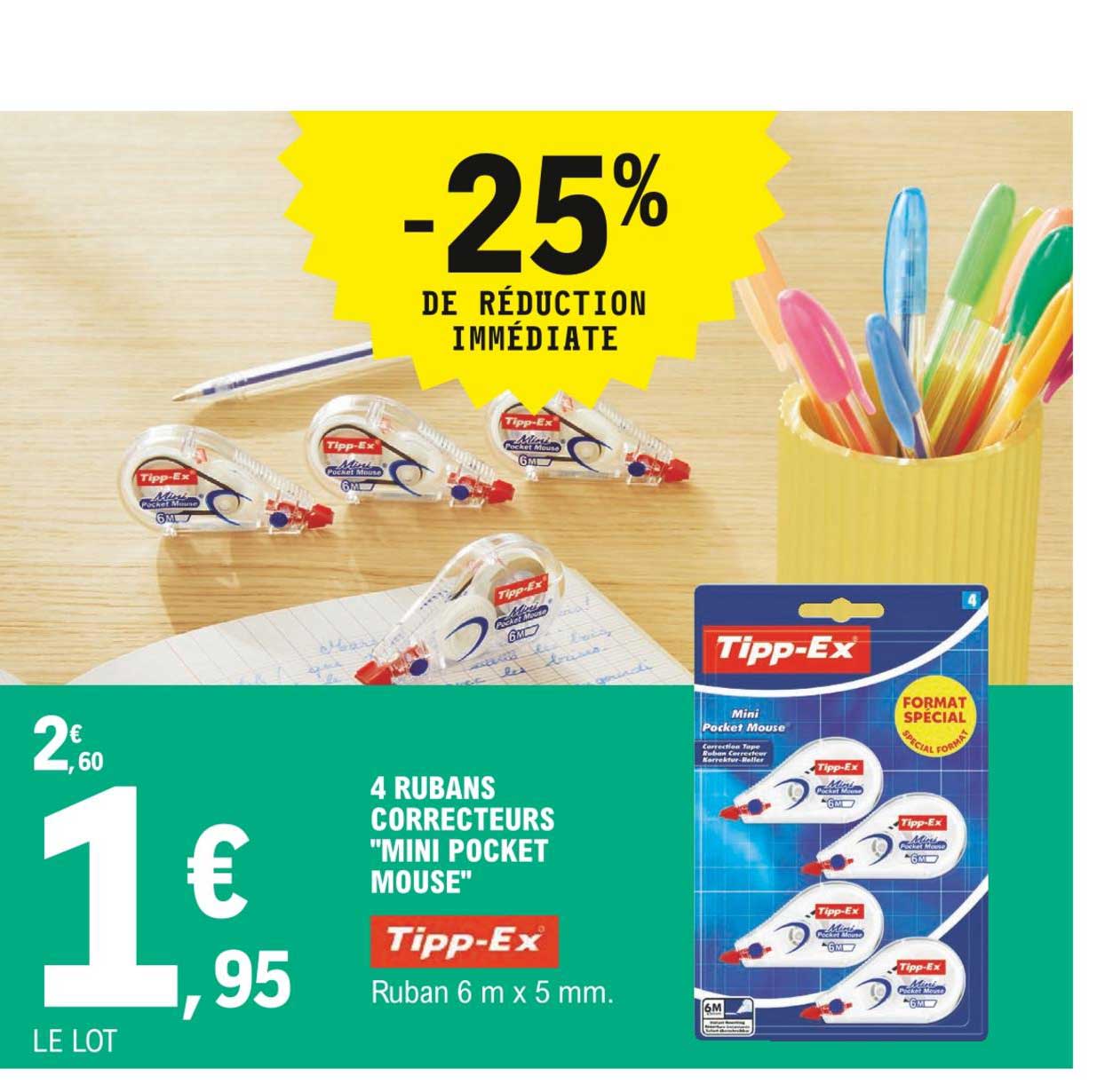 4 rubans correcteurs "mini pocket mouse"