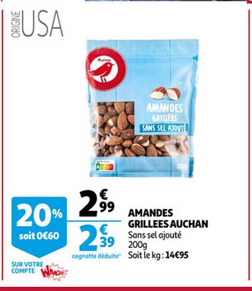 Amandes Grillées Auchan