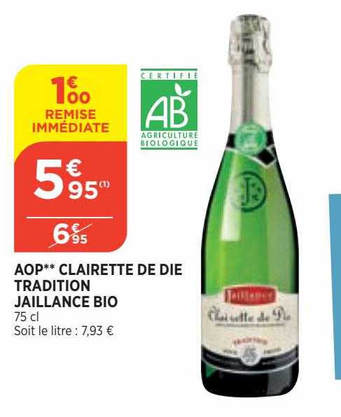aop clairette de die tradition jaillance bio