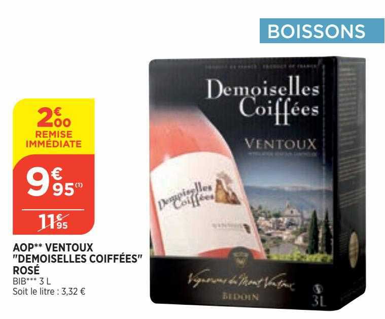 aop ventoux "demoiselles coiffées" rosé