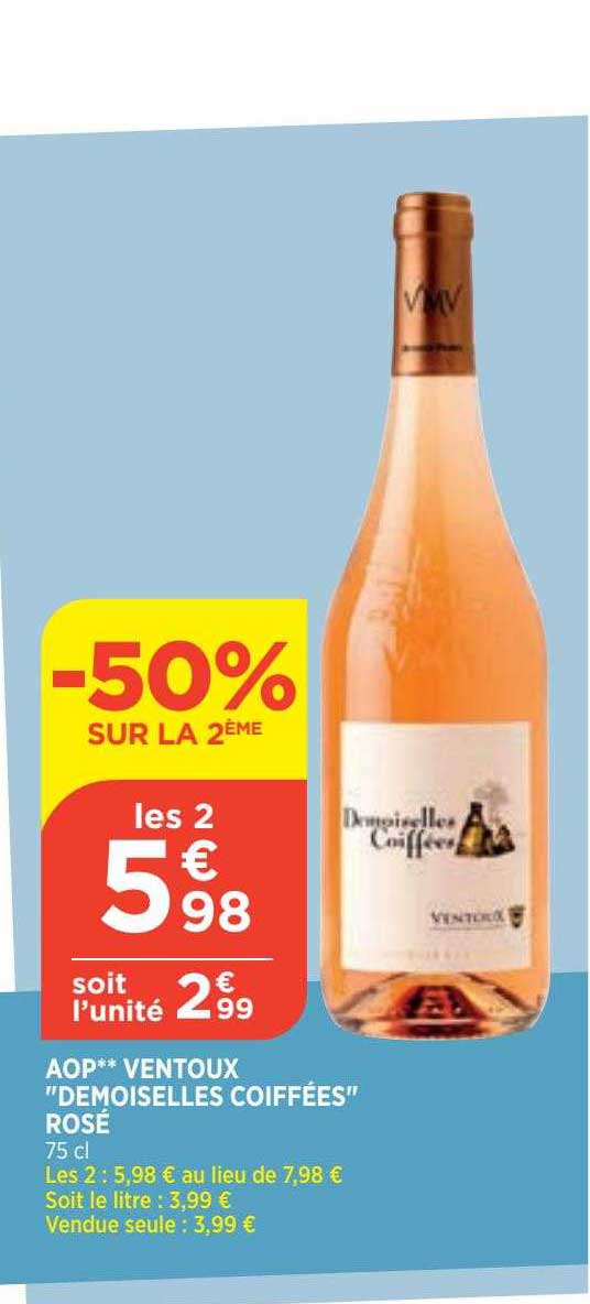 aop ventoux "demoiselles coiffées" rosé