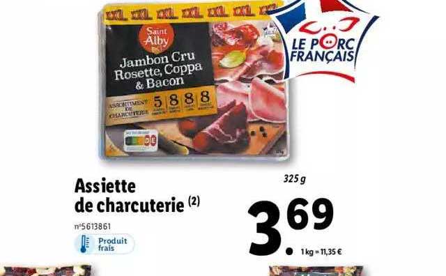 assiette de charcuterie saint alby