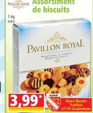 assortiment de biscuits pavillon royal