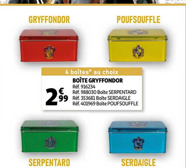 boîte gryffondor