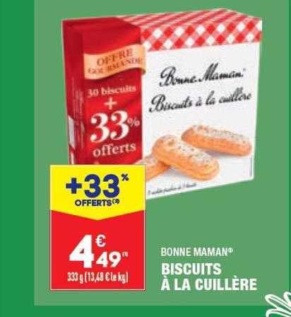 bonne maman biscuits à la cuillère