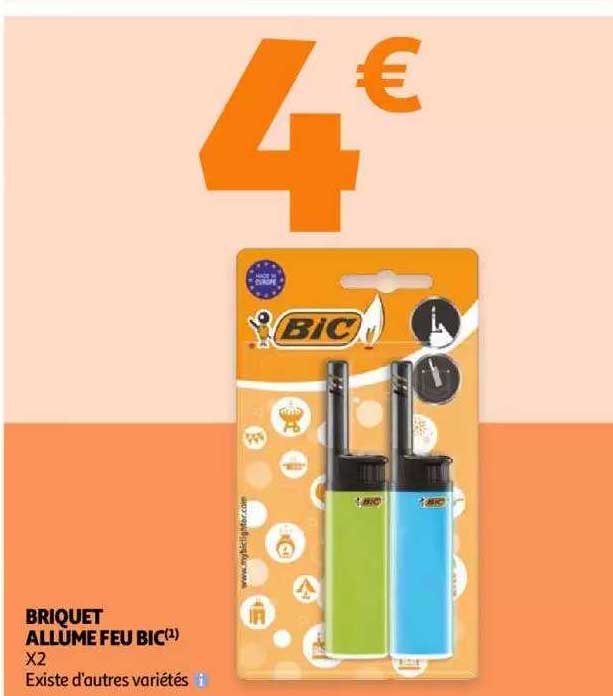 briquet allume feu bic