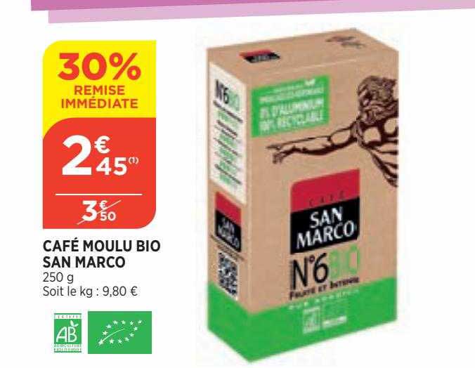 café moulu bio san marco