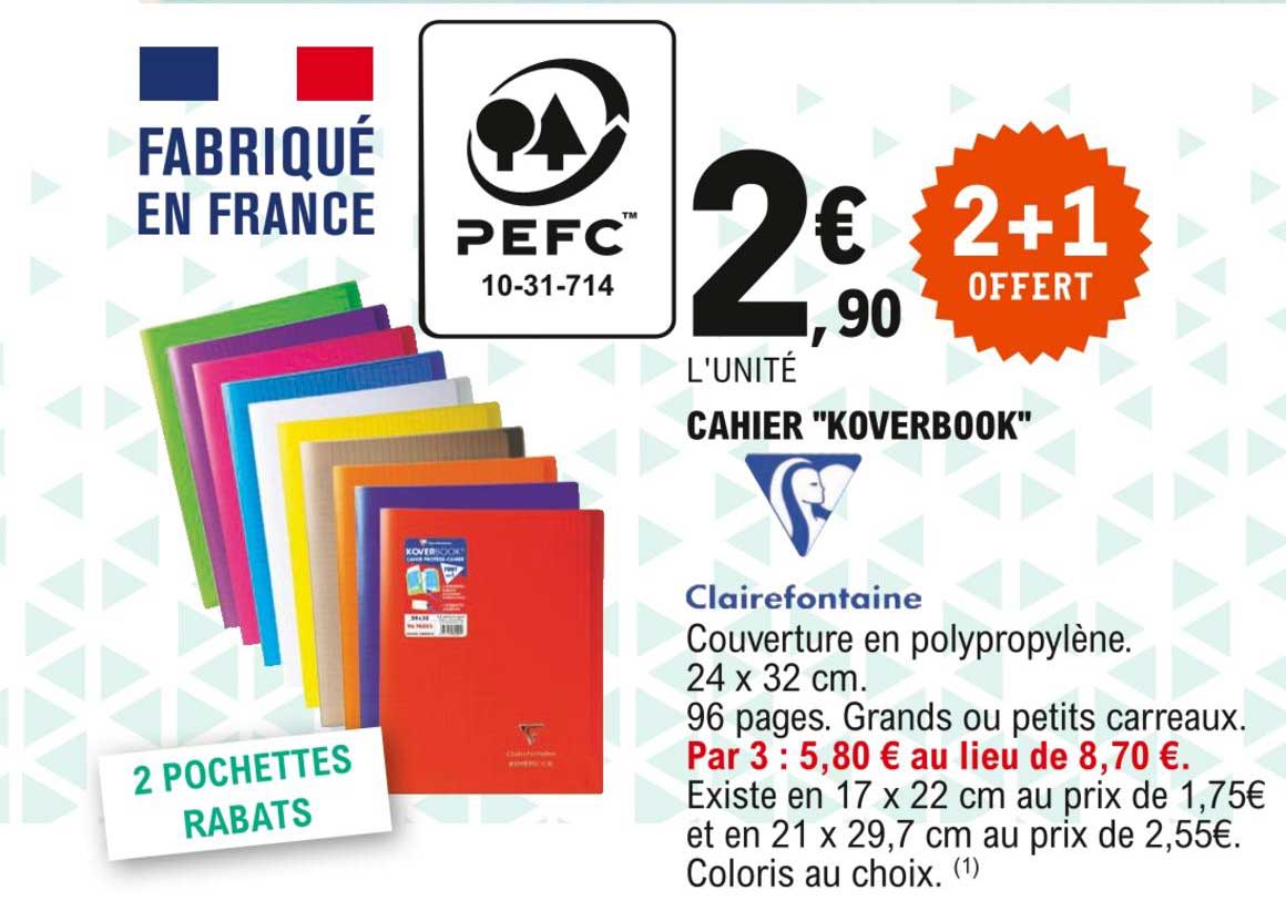 Cahier "koverbook" Clairefontaine