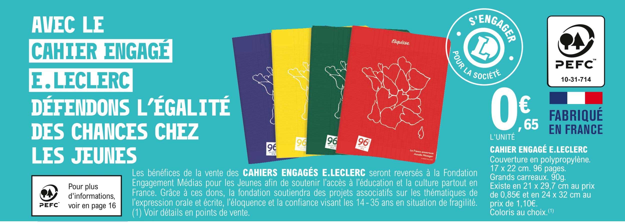 cahiers engagés e.leclerc