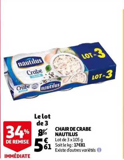 Chair De Crabe Nautilus