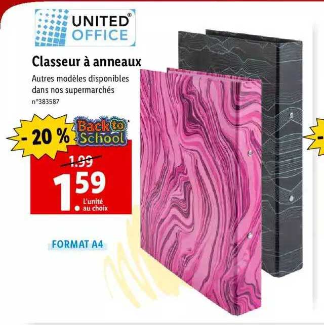 classeur à anneaux united office