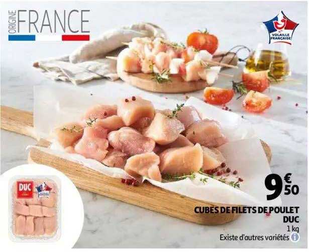 Cubes De Filets De Poulet Duc