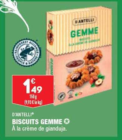 d'antelli biscuits gemme