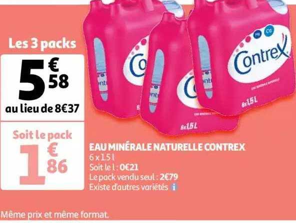 Eau Minérale Naturelle Contrex