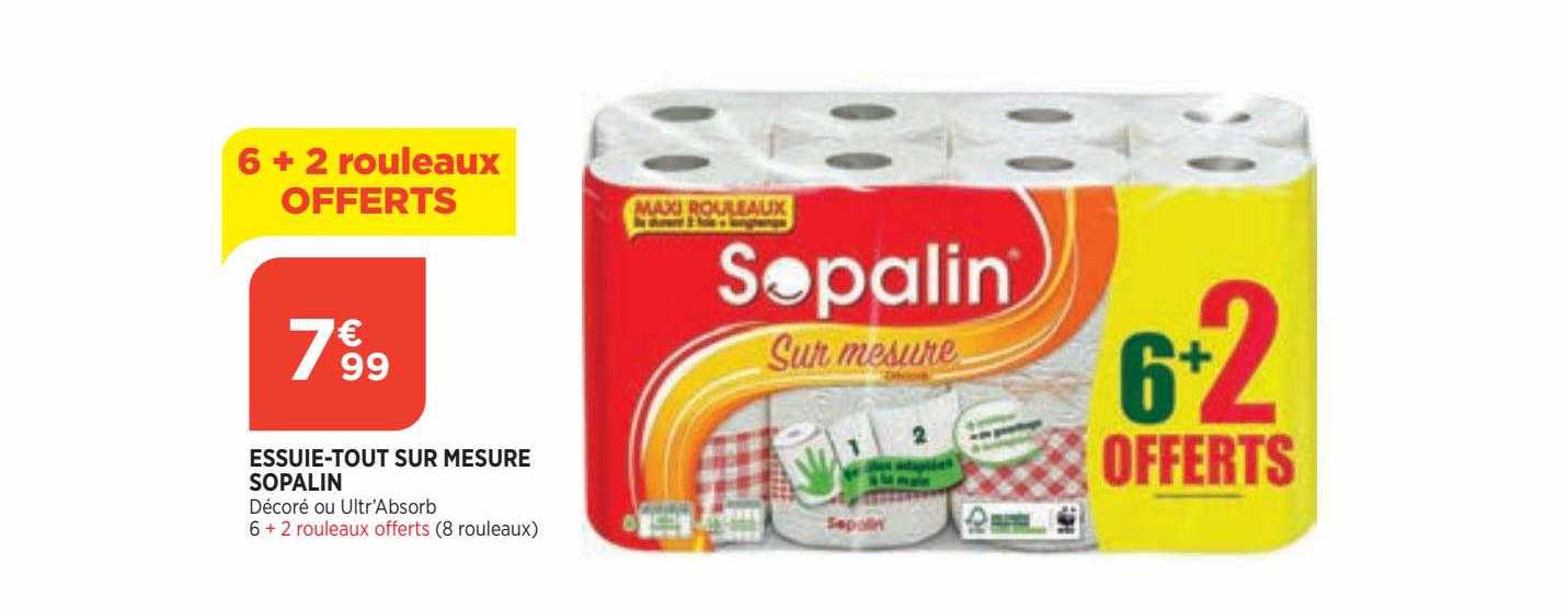 essuie-tout sur mesure sopalin