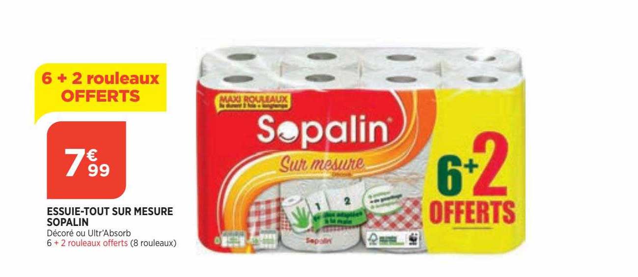 essuie-tout sur mesure sopalin