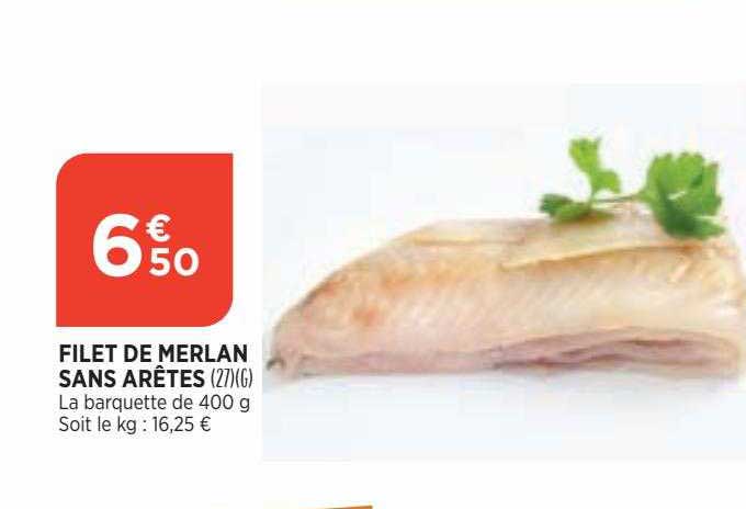 filet de merlan sans arêtes