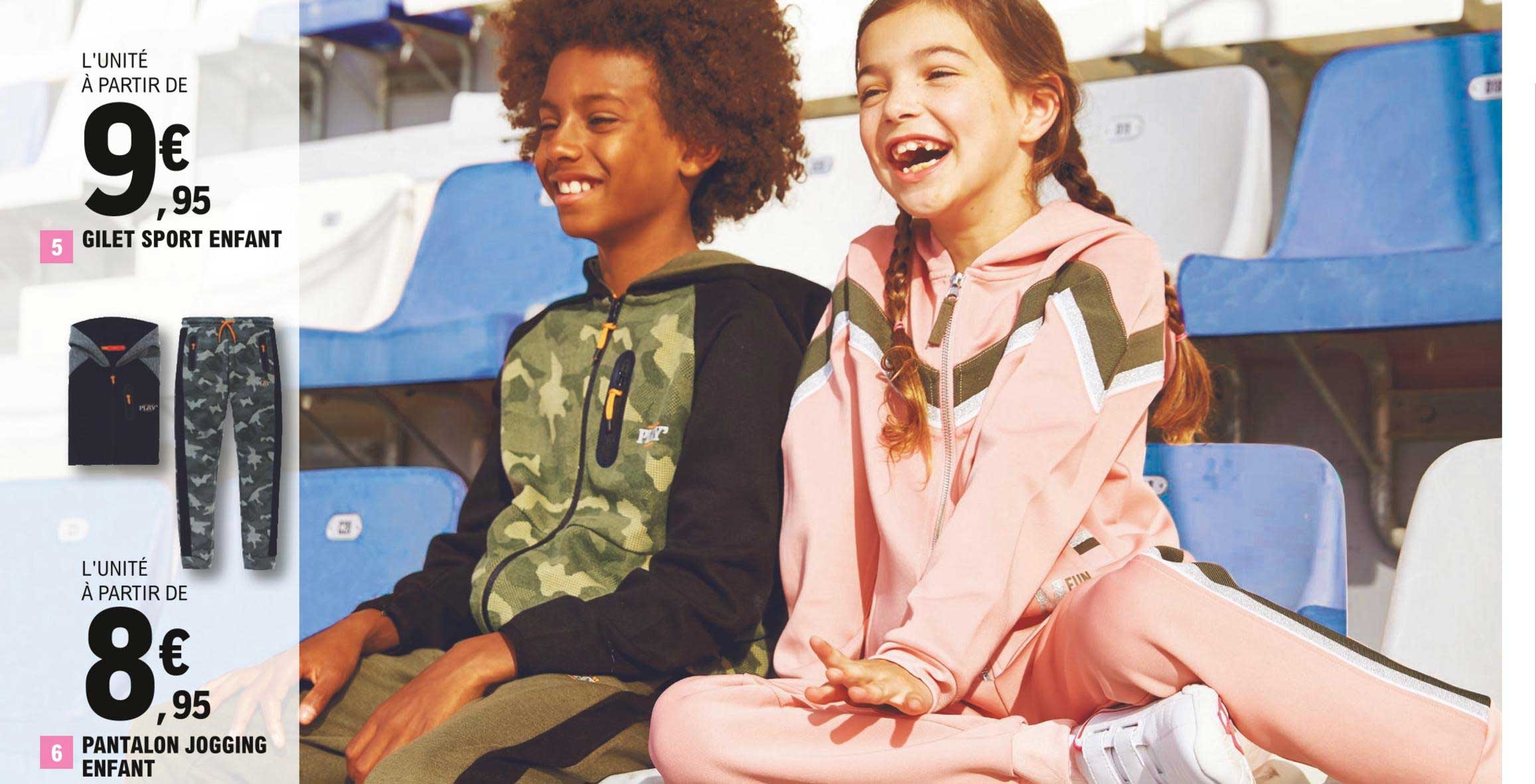 Gilet Sport Enfant, Pantalon Jogging Enfant