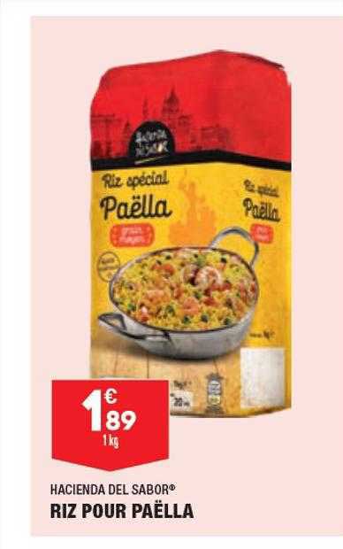 hacienda del sabor riz pour paëlla