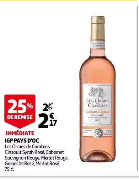 igp pays d'oc les ormes de cambras